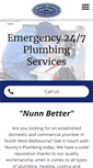 Mobile Screenshot of nunnysplumbing.com.au